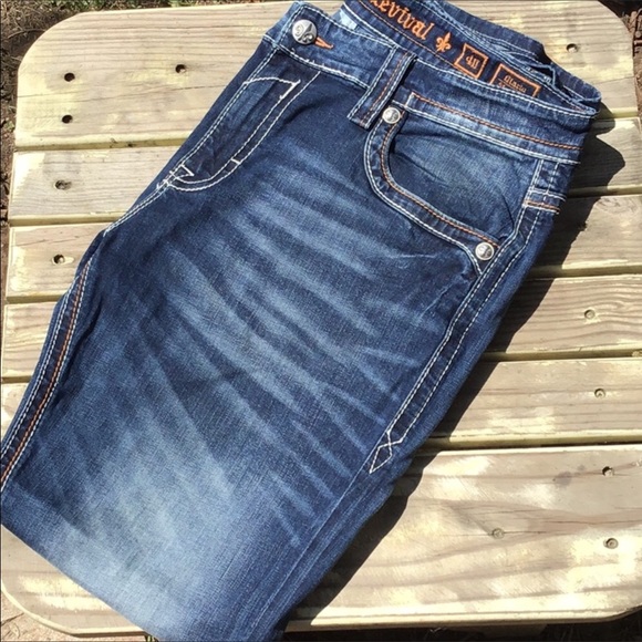 [SOLD] Rock Revival ‘Mario’ Straight 40 Dark Wash - Picture 3 of 8